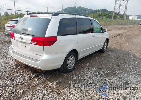 2004 Toyota Sienna Xle z USA, uszkodzony, nr VIN 5TDZA22C34S132650